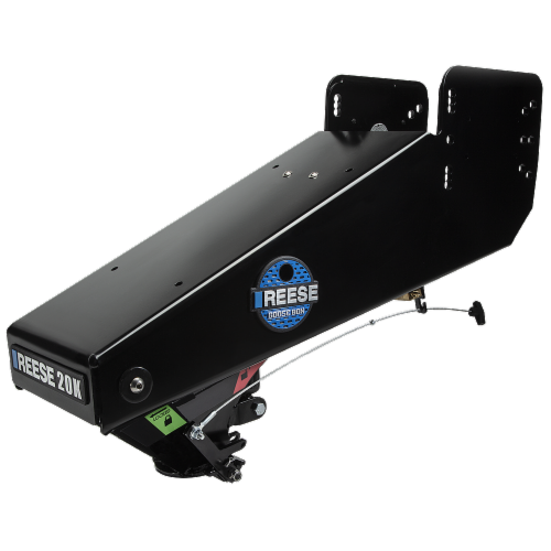 Reese Towpower 94720 Goose Box 20,000 Pound Gooseneck RV Trailer Hitch Coupler Perspective: front