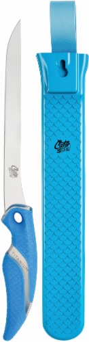 Cuda Freshwater Fillet Knife with Sheath Perspective: front
