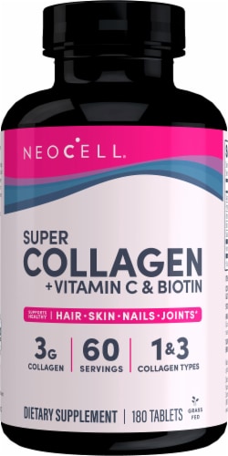 NeoCell Super Collagen With Vitamin C and Biotin Tablets Perspective: front