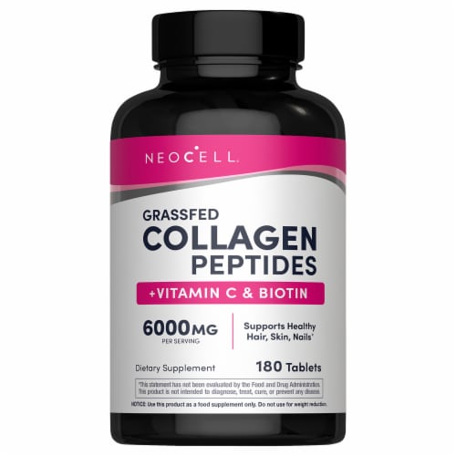 Neocell Super Collagen + Vitamin C & Biotin 180 Tablets Perspective: front