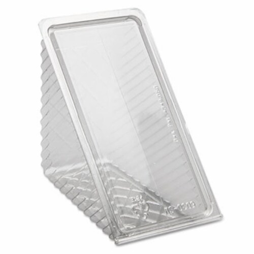 Plastic Hinged Lid Sandwich Container, 3.25 x 6.5 x 3, Clear, 85/Pack, 3 Packs/Carton Plastic Hinged Lid Sandwich Container, 3.25 x 6.5 x 3, Clear, 85/Pack, 3 Packs/Carton