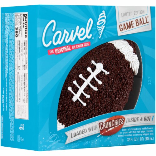 Carvel Football Ice Cream Cake Perspective: front