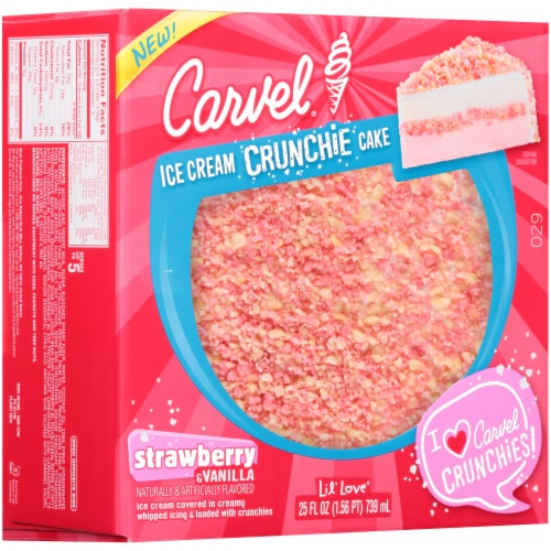 Carvel Strawberry & Vanilla Ice Cream Crunchie Cake