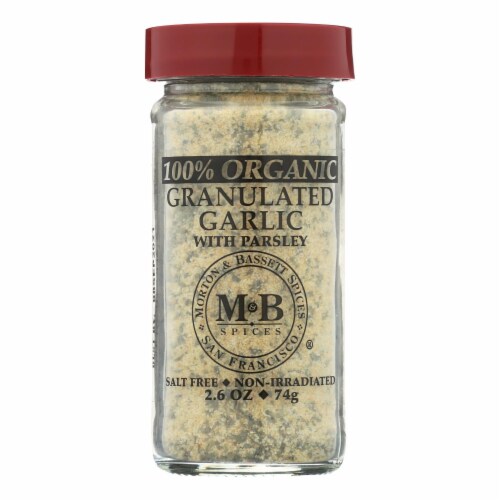 M&B Org Granulated Garlic Perspective: front