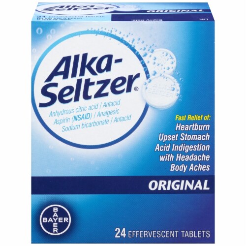 Alka-Seltzer Original Effervescent Tablets Perspective: front