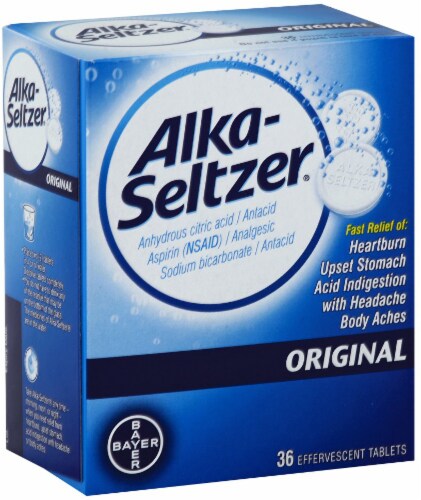 Alka-Seltzer Original Antacid Effervescent Tablets Perspective: front