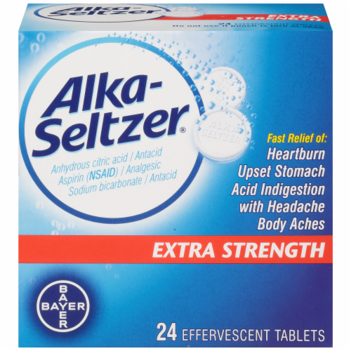 Alka-Seltzer Extra Strength Antacid Effervescent Tablets Perspective: front