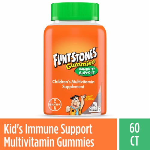 Flintstones™ with Immunity Support Kids Multivitamin Gummies Perspective: front