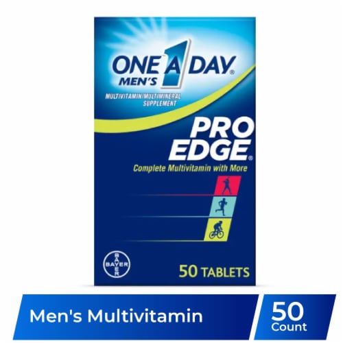 One A Day® Men's Pro Edge Multivitamin Tablets Perspective: front
