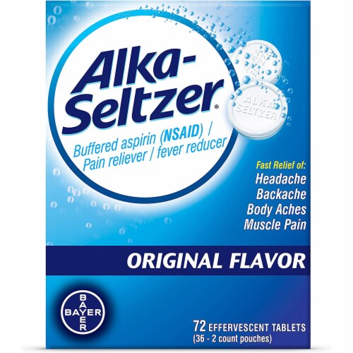 Alka-Seltzer® Original Antacid Effervescent Tablets Perspective: front