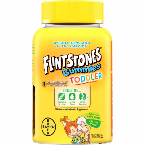 Flintstones Gummies Toddler Vitamins with Vitamins A C D B12 Zinc & more Perspective: front