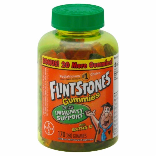 Flintstones Immune Support Multivitamin Gummies 170 Count Perspective: front