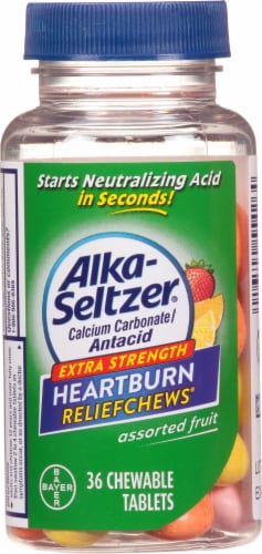 Alka-Seltzer Extra Strength Heartburn ReliefChews Assorted Fruit Chewable Tablets Perspective: front