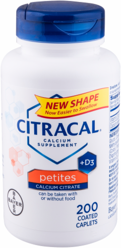 Citracal® Calcium Citrate + D3 Petite Calcium Caplets Perspective: front