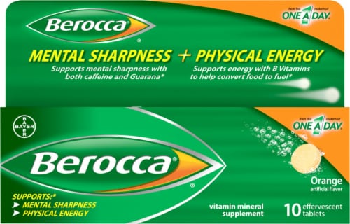 Berocca Orange Effervescent Tablets Perspective: front