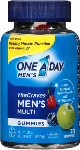 One A Day Men's Vita Crave Gummies Perspective: front