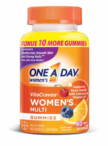 One A Day Women’s VitaCraves Multivitamin Gummies Perspective: front