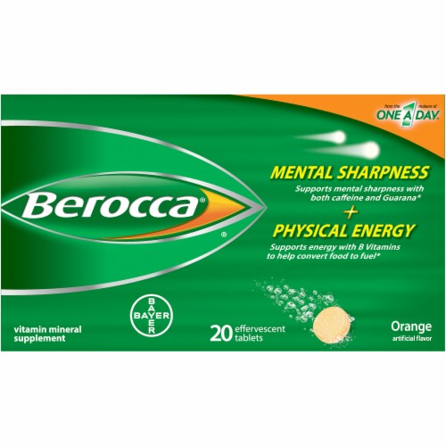 Berocca Orange Effervescent Tablets 45-Count