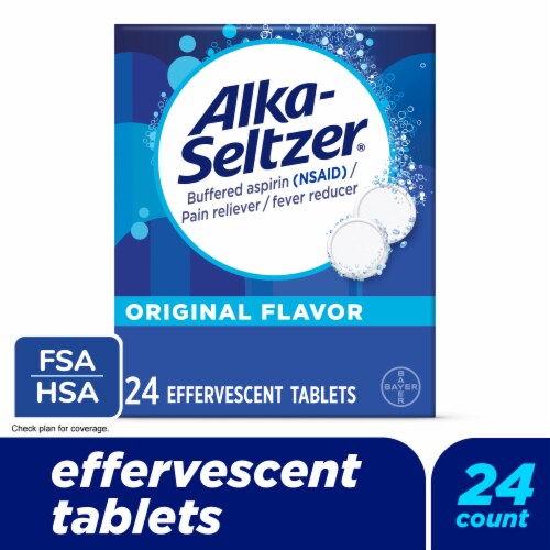 Alka-Seltzer® Original Antacid Effervescent Tablets Perspective: front