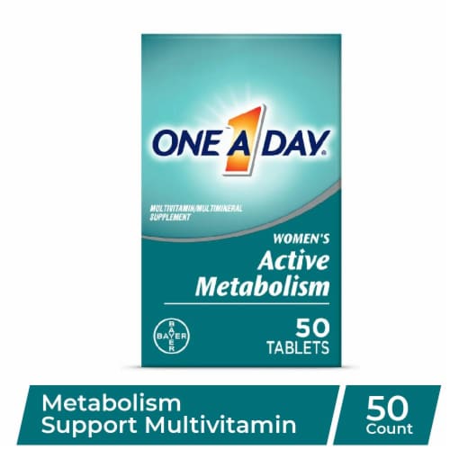 One A Day® Multi-Vitamin Active Metabolism Women's Tablets Perspective: front