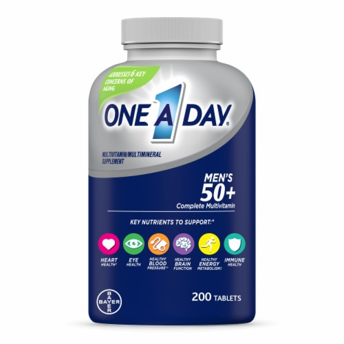 One A Day® Men's 50+ Complete Multivitamin Perspective: front