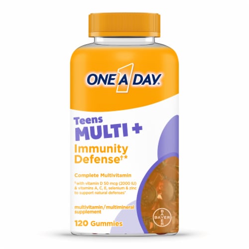 One A Day® Teens Multi + Immunity Defense Multivitamins Perspective: front