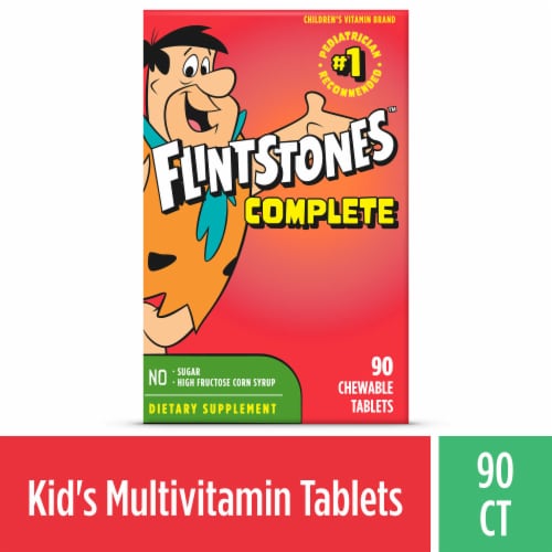 Flintstones™ Complete Chewable Kids Multivitamin Tablets Perspective: front