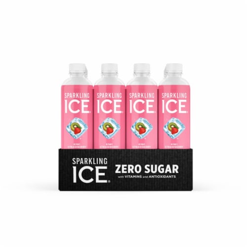Sparkling Ice® Kiwi Strawberry Flavored Sparkling Bottled Water Perspective: front