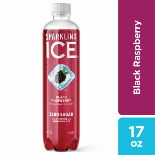 Sparkling Ice Zero Sugar Black Raspberry Sparkling Water Perspective: front