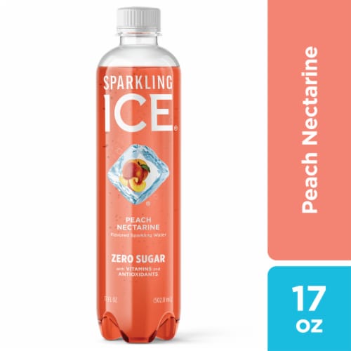 Sparkling Ice® Peach Nectarine Flavored Sparkling Bottled Water Perspective: front