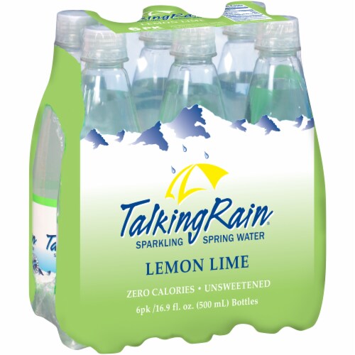 Talking Rain Lemon Lime Sparkling Water Perspective: front