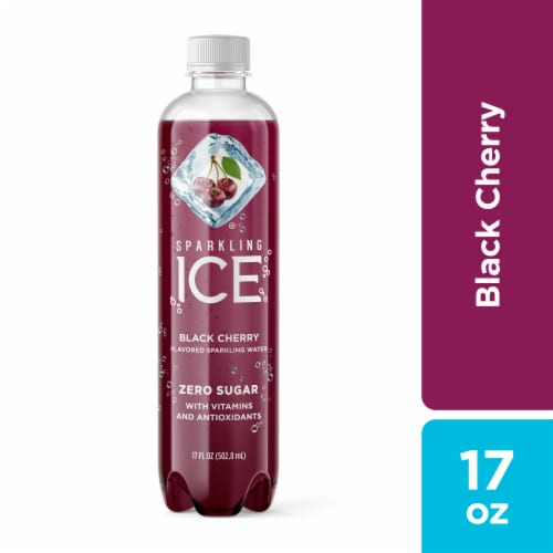 Sparkling Ice® Black Cherry Flavored Sparkling Bottled Water Perspective: front
