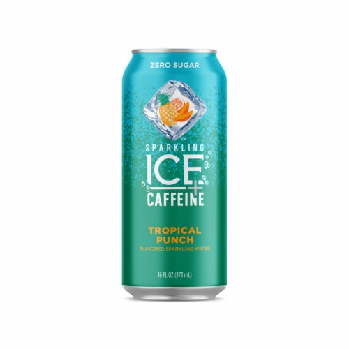 Sparkling Ice +Caffeine Zero Sugar Tropical Punch Sparkling Water