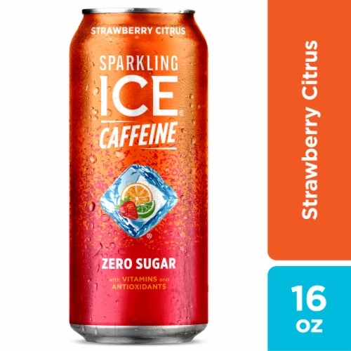 Sparkling Ice® Caffeinated Strawberry Citrus Flavored Sparkling Water Can