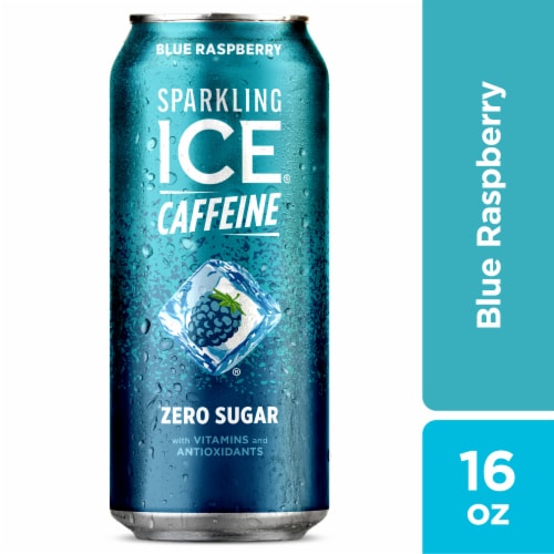 Sparkling Ice® Caffeinated Blue Raspberry Flavored Sparkling Water Can