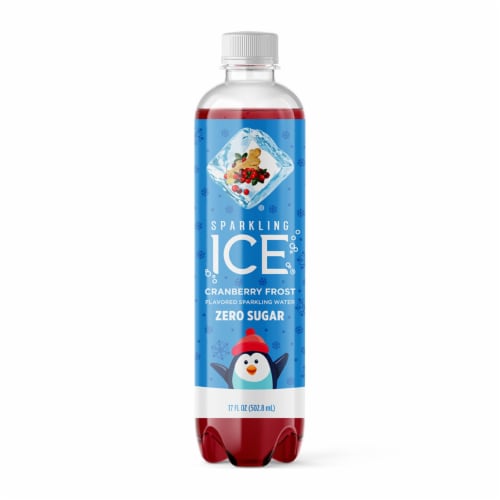 Sparkling Ice® Cranberry Frost Flavored Sparkling Bottled Water Perspective: front