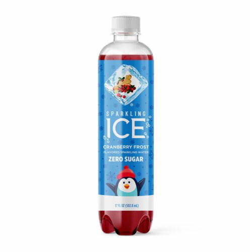 Sparkling Ice® Cranberry Frost Flavored Sparkling Bottled Water Perspective: front