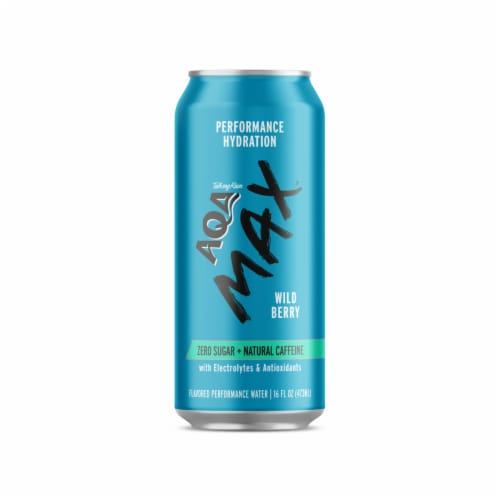 Talking Rain AQA Max™ Wild Berry Zero Sugar + Natural Caffeine Perspective: front