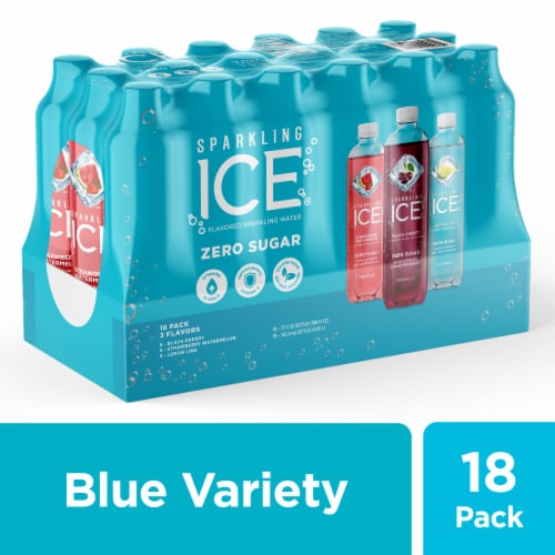 Sparkling Ice Blue Variety Pack Zero Sugar Sparkling Water, 18 ct / 17 ...