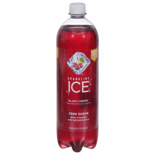 Sparkling Ice® Black Cherry Flavored Sparkling Bottled Water Perspective: front
