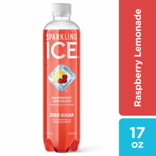 Sparkling Ice Zero Sugar Raspberry Lemonade Sparkling Water Perspective: front