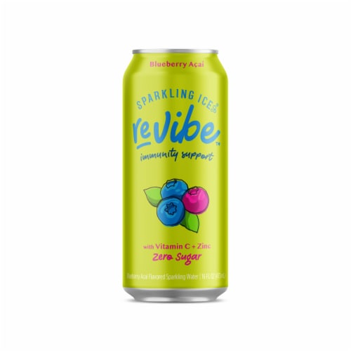 Sparkling Ice® ReVibe Blueberry Acai Sparkling Water Perspective: front