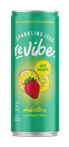 Sparkling Ice ReVibe Strawberry Lemonade Sparkling Water Perspective: front