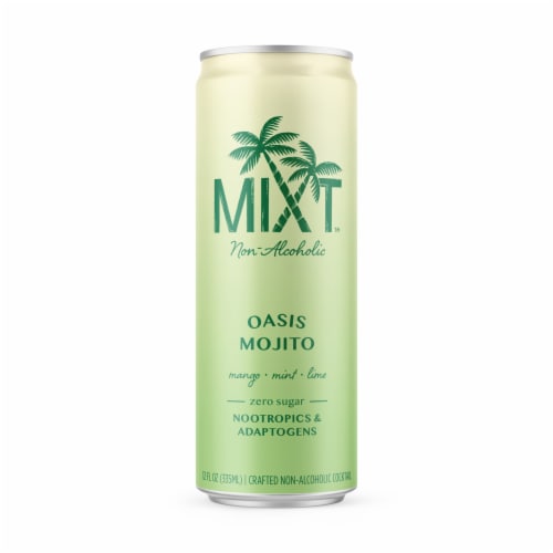MIXT Non-Alcoholic Oasis Mojito Perspective: front
