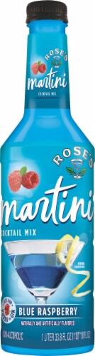 Rose's Blue Raspberry Martini Cocktail Mix Perspective: front