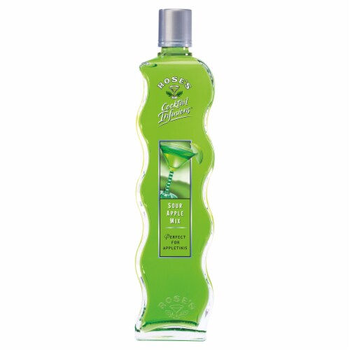 Rose's Sour Apple Cocktail Infusions Perspective: front