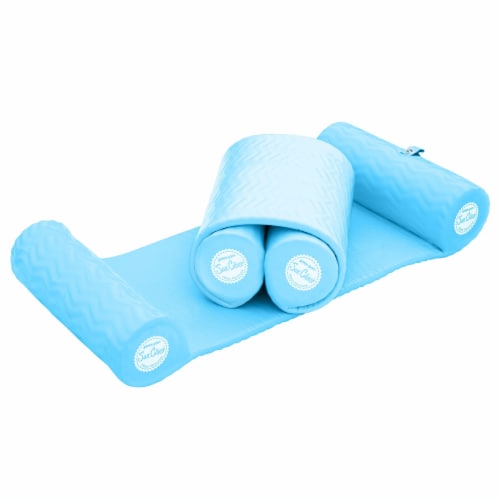 TRC Recreation Super Soft Sun Cliner Swimming Pool Water Hammock, Blue Wave Perspective: front