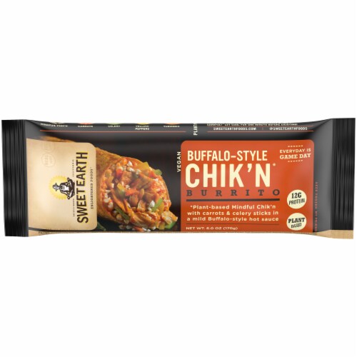 Sweet Earth BuffaloStyle Chik'n Frozen Burrito, 6 oz King Soopers