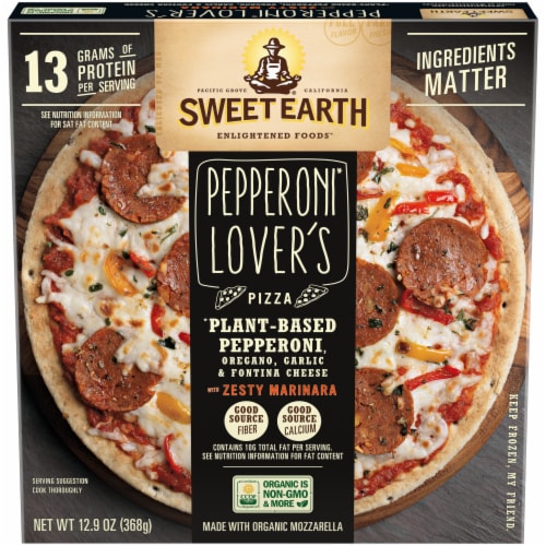 Sweet Earth Pepperoni Lover's Frozen Pizza Perspective: front