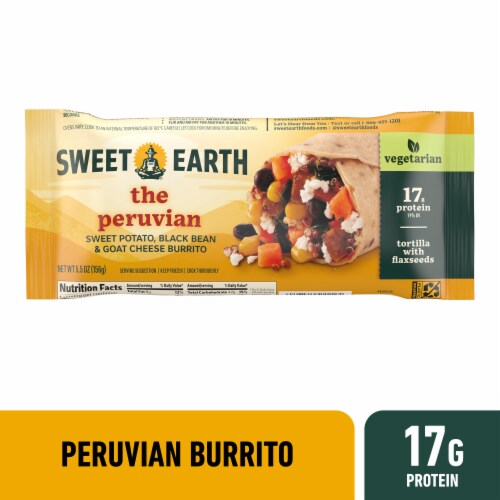 Sweet Earth Vegetarian The Peruvian Burrito Perspective: front